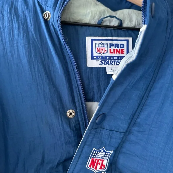 NFL Pro Line Blue Jacket Men
